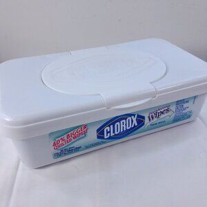 Clorox Disinfecting Wipes dispenser box container refillable 2001 EMPTY Vintage‎